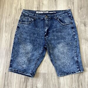 Redemption Men's Zip Jean Shorts Size 38